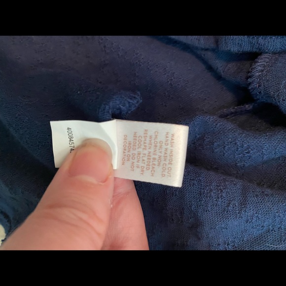 Lauren Conrad navy dragonfly top - Picture 8 of 10